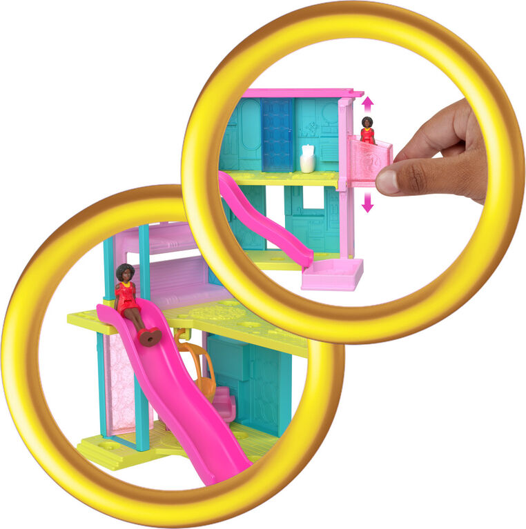 ​Barbie Mini BarbieLand Doll House Sets, Mini Dreamhouse with Surprise 1.5-inch Barbie Doll, Furniture & Accessories, Plus Elevator & Pool