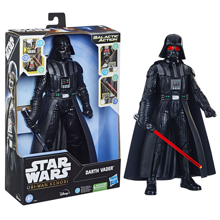 Star Wars Galactic Action Darth Vader, figurine électronique interactive de 30 cm, jouet pour enfants - Édition anglaise