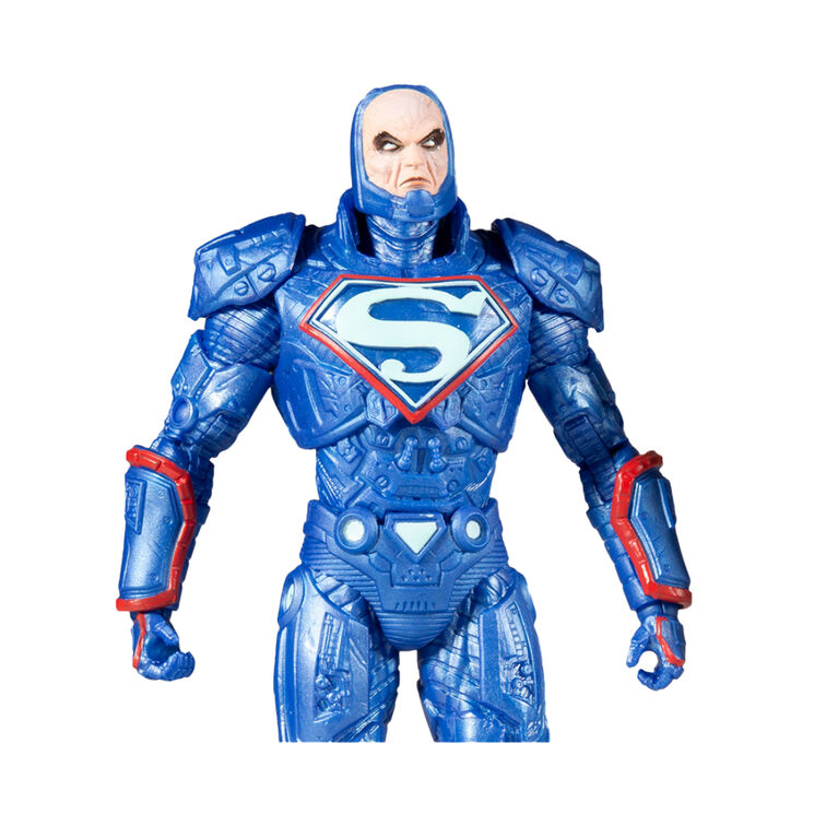 DC Multiverse - Lex Luthor in Blue Power Suit with Throne Figure