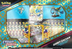 Pokemon Crown Zenith Premium Figure-Shiny Zacian/Zamzenta - English Edition