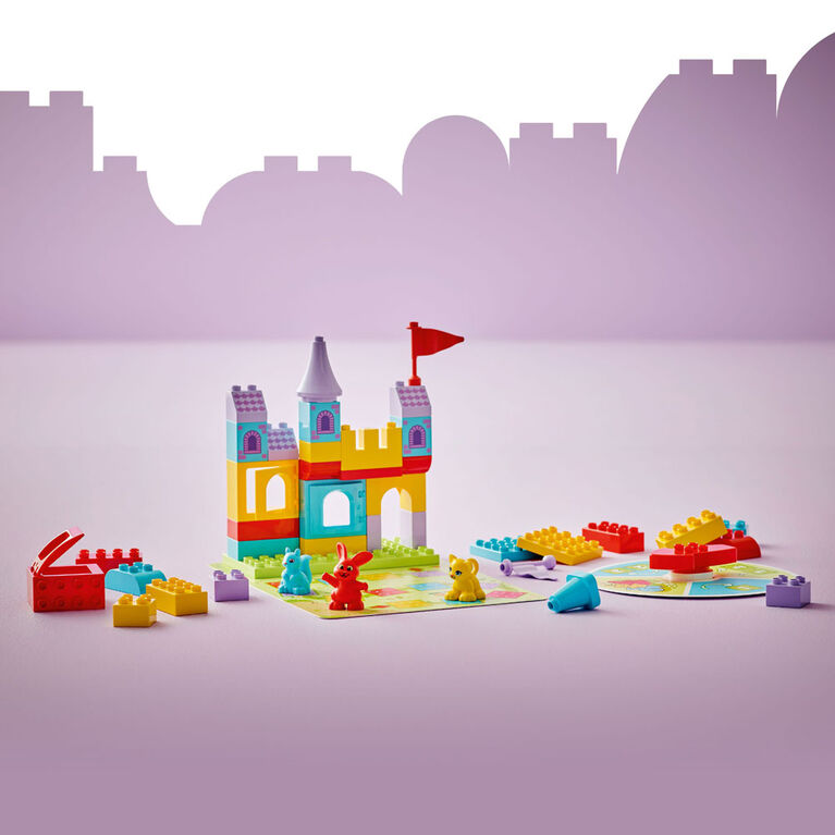 LEGO DUPLO Le Jeu du Château de Hopsy, Jouet de Construction d'Apprentissage par le Jeu, 3 Figurines d'Animaux 10450