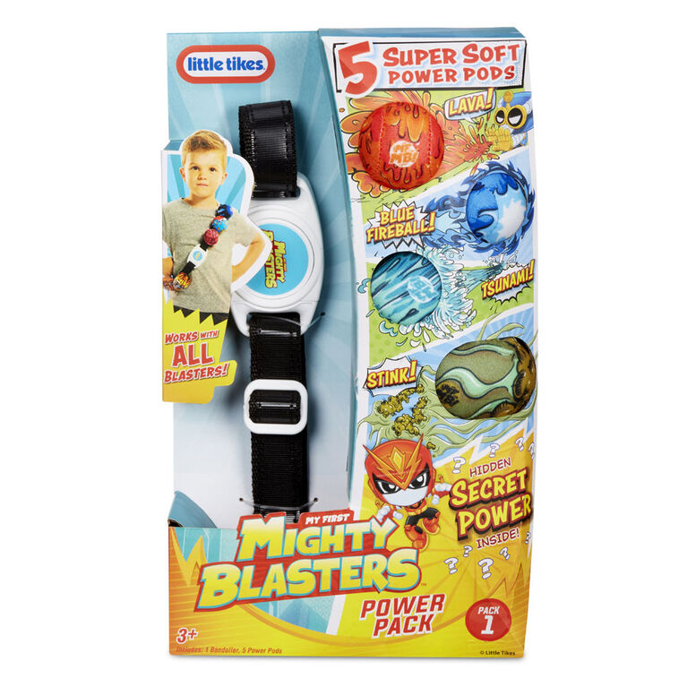 Paquet de recharges Mighty Blasters avec 5 cartouches puissantes et souples de Little TikesMC - Coffret puissant 1