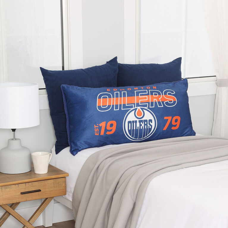 NHL Edmonton Oilers Body Pillow, 18"x36" Toys R Us Canada