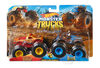 Hot Wheels - Monster Trucks - Demolition Doubles - Coffret de 2 - Les styles peuvent varier