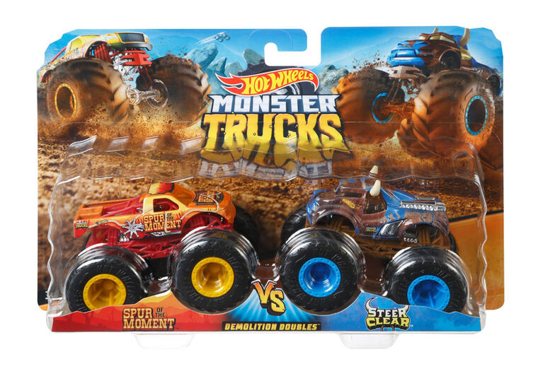 Hot Wheels Monster Trucks Demolition Doubles 2-Pack - Styles May Vary
