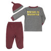 Harry Potter 3 Piece Layette Set - Grey, 9 Months.