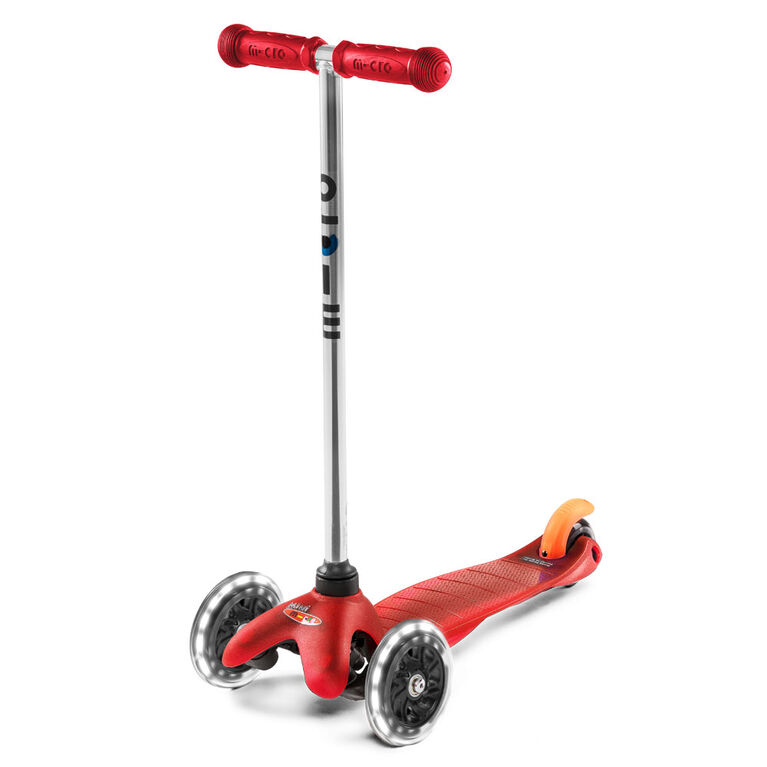 Micro Scooters Mini Micro Classic Led Kickboard Red - R Exclusive