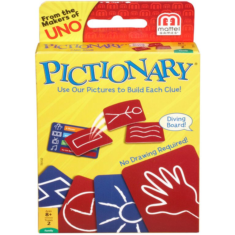 Jeu de cartes Pictionary - Édition anglaise