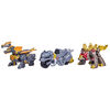 Transformers Dinobot Adventures Dinobot Squad Grimlock, Dinobot Snarl, and Predaking