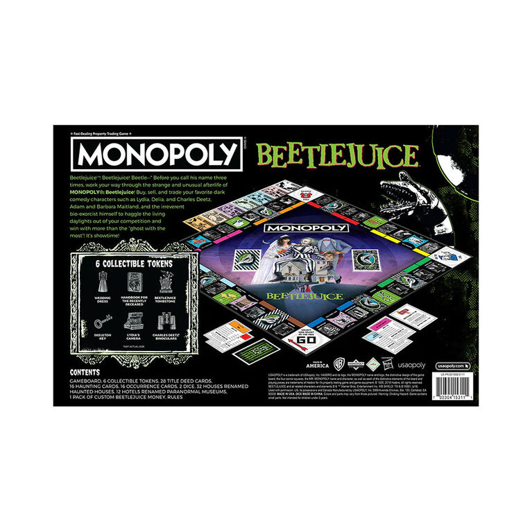 USAopoly MONOPOLY: Beetlejuice - English Edition
