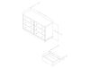 Litchi 6-Drawer Double Dresser- Pure White