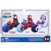 Marvel Spidey and His Amazing Friends, Miles Morales Action Figure, Toy Motorcycle