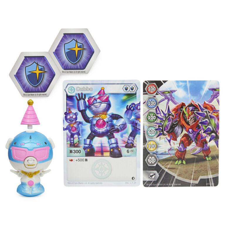 Bakugan, Party Cubbo Pack, Geogan Rising Transforming Collectible Action Figures