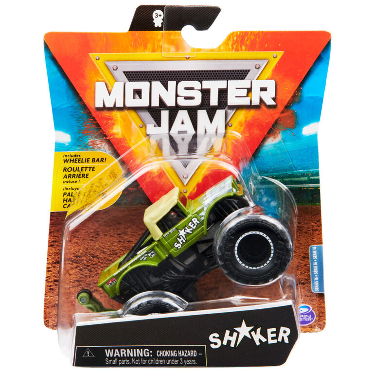 Monster Jam, Official Shaker Monster Truck, Die-Cast Vehicle, Arena Favorites Series, 1:64 Scale
