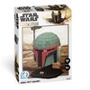 4D Build, Star Wars Mandalorian Boba Fett Helmet, 3D Paper Model Kit, 100 Piece Paper Model Kit