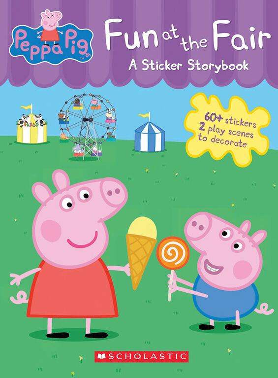 Peppa Pig Fun at the Fair: A Panorama Sticker Storybook - Édition anglaise