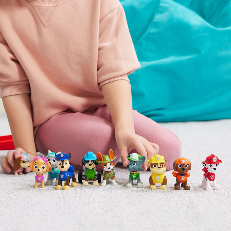 PAW Patrol, 10e anniversaire, Coffret cadeau de 10 figurines