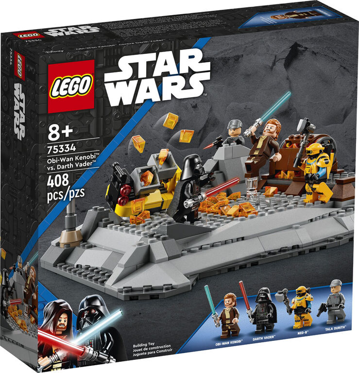 LEGO Star Wars Obi-Wan Kenobi contre Darth Vader 75334 Ensemble de construction (408 pièces) - Arrive bientôt!