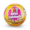 Zuru 5 Surprise Toy Mini Brands Gold Rush Limited Edition Real Mini Toy Brands Collectable Toy (Styles May Vary)