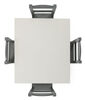 Kids Wood Table & 4 Chairs, White/Grey