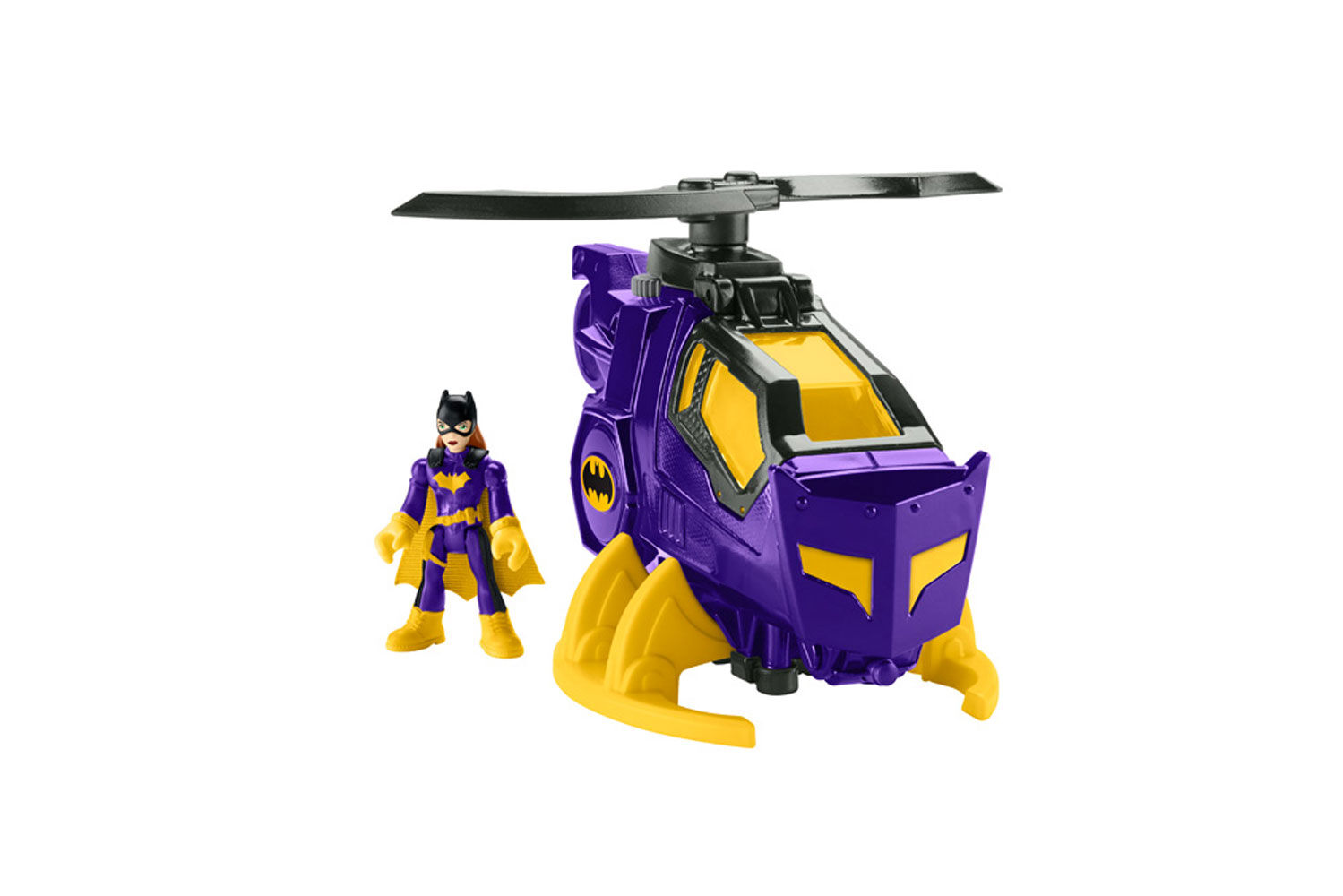 Fisher Price Imaginext New Legends of Batman BatGirl Helicoptor Trigger Landing 