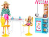 Barbie - Poupée et coffret de jeu - Café des glaces