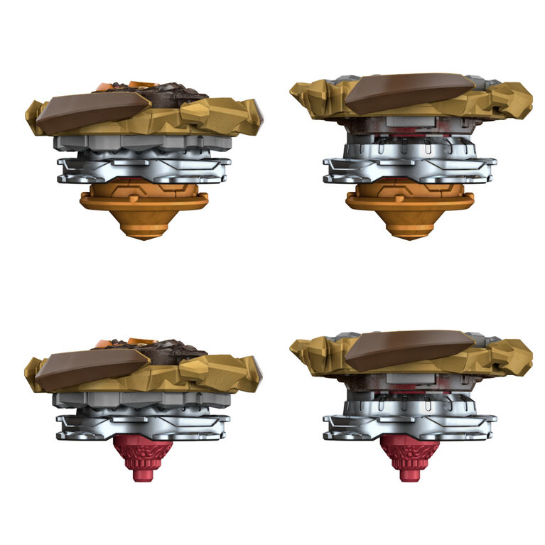 Beyblade Burst QuadDrive Destruction Ifritor I7 and Stone Nemesis N7 Spinning Top Dual Pack