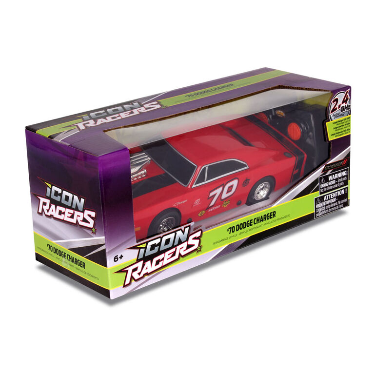 NKOK 1970 RC Dodge Charger - Red/Black 1:24