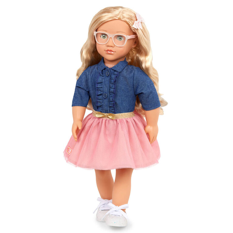 Our Generation - Doll w/Frilly Denim Shirt & Pink Skirt, Emily