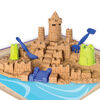 Kinetic Sand - Beach Sand Kingdom Playset with 3lbs of Beach Sand