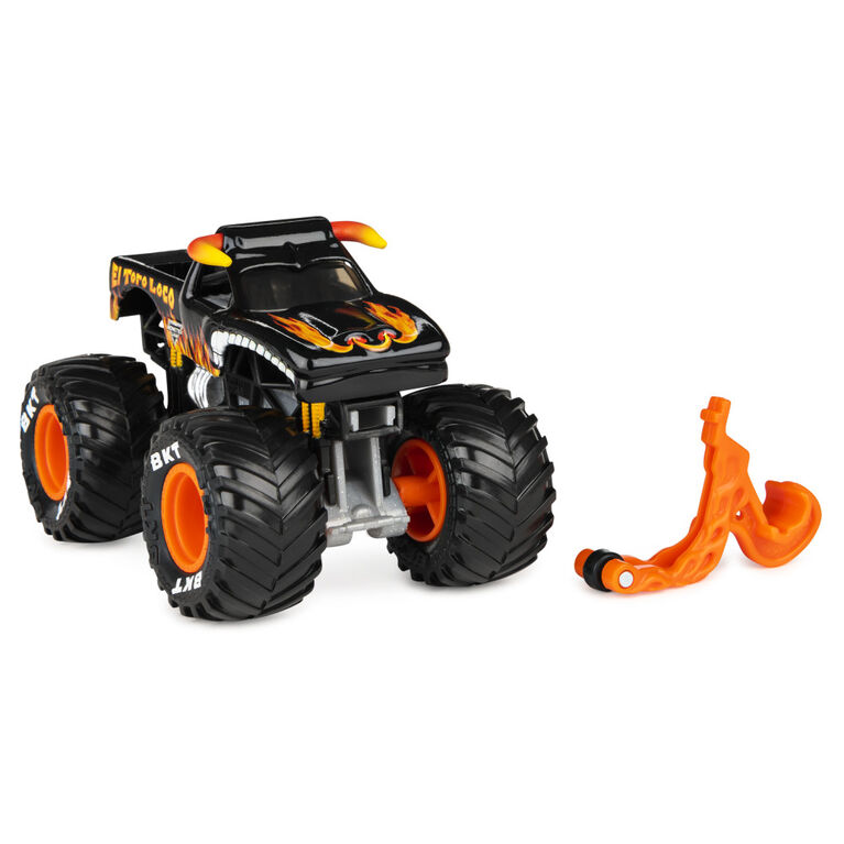 Monster Jam, Official El Toro Loco Monster Truck, Die-Cast Vehicle, Show Time Series, 1:64 Scale