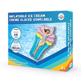 Danaplay Matelas Flottant Cr&egrave;me Glac&eacute;e