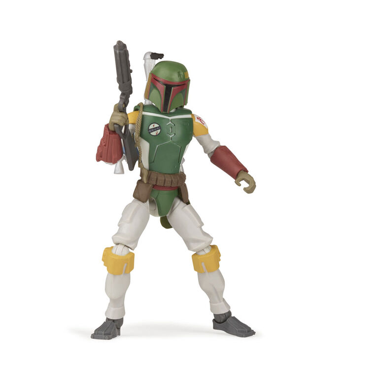 Star Wars Galaxy of Adventures Boba Fett Toy 5-inch Scale Action Figure with Fun Projectile Feature