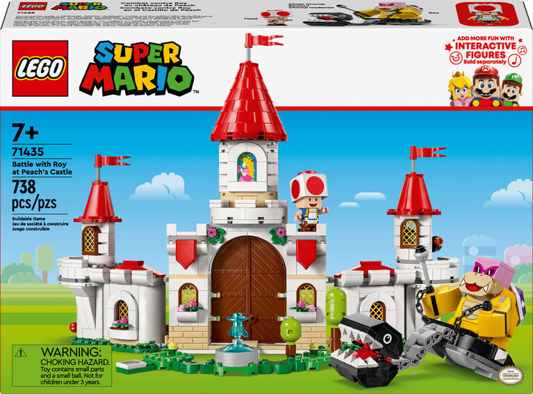 LEGO Super Mario Battle with Roy at Peach's Castle, Nintendo Character Mario Toy Adventure Set, 71435