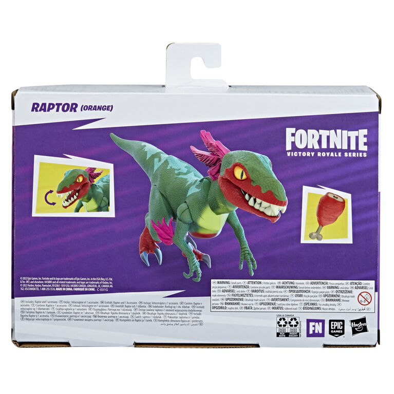 Hasbro Fortnite Victory Royale Series Raptor (Orange) Collectible Action Figure with Accessories 6-inch