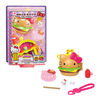 Hello Kitty Hamburger Diner Compact (4.9-in / 12.5-cm) with 2 Sanrio Minis Figures, Stationery Notepad and Accessories