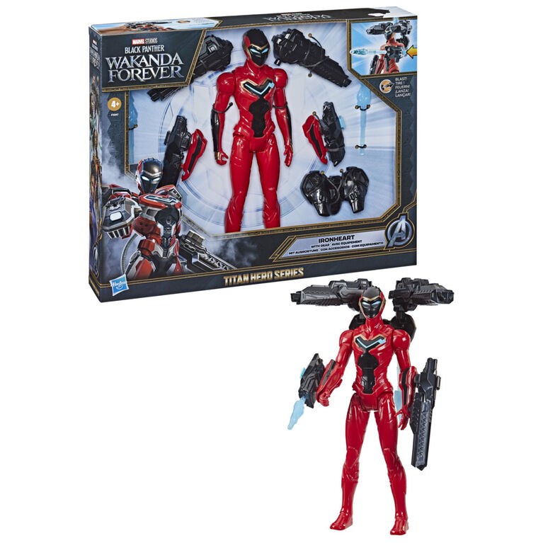 Marvel Studios' Black Panther Wakanda Forever Ironheart with Gear 12-Inch Action Figure, Titan Hero Series