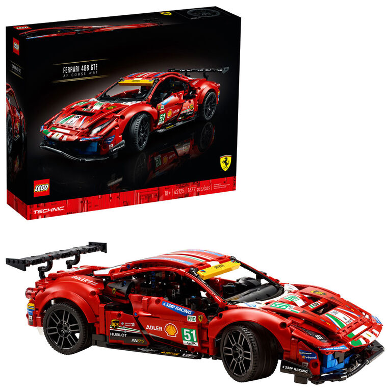 LEGO Technic Ferrari 488 GTE "AF Corse 51" 42125 (1677 pièces)