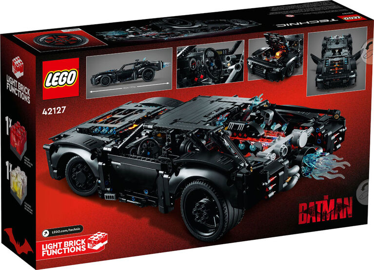 LEGO Technic THE BATMAN - BATMOBILE 42127 Model Building Kit (1,360 Pieces)