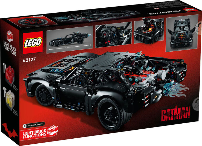 LEGO Technic LA BATMOBILE DE BATMAN 42127 Ensemble de construction de modèle (1 360 pièces)