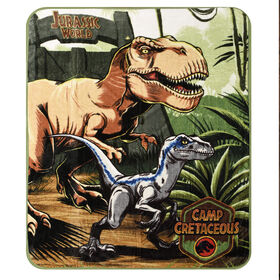 Jurassic Park Kids Fleece Throw Blanket (50x60"), Dinosaurs