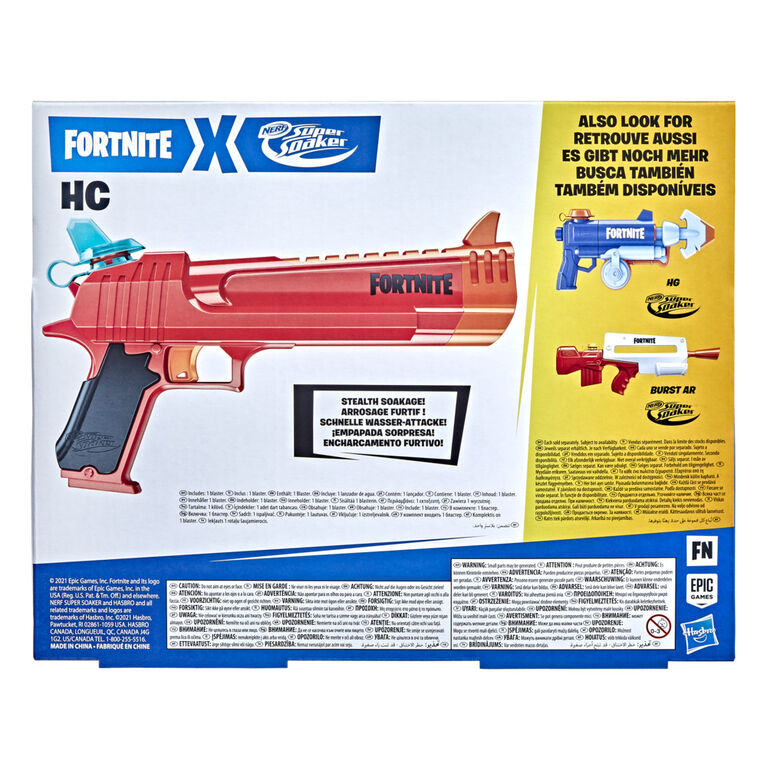 Nerf Super Soaker Blaster à eau Fortnite HC