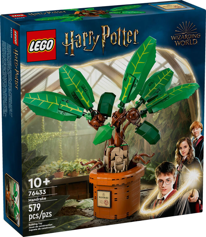 LEGO Harry Potter Mandrake Plant Toy Figure and Pot, Magical Gift Idea for Kids 76433