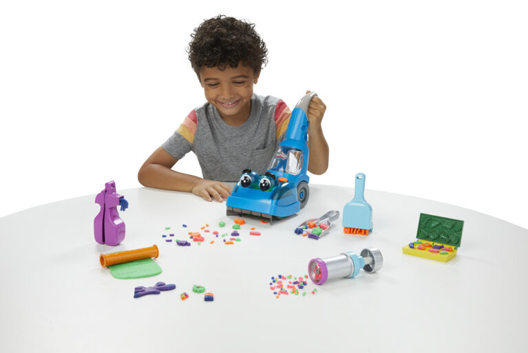 Play-Doh Zoom Zoom Vacuum and Cleanup Toy with 5 Cans of Modeling Compound, Non-Toxic