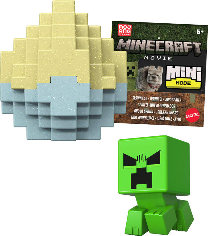 Minecraft Mini Mode Spawn Egg with Surprise Mini Figure Inspired the Movie (Characters May Vary)