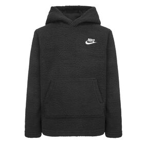 Nike Sherpa Pullover Hoodie - Black