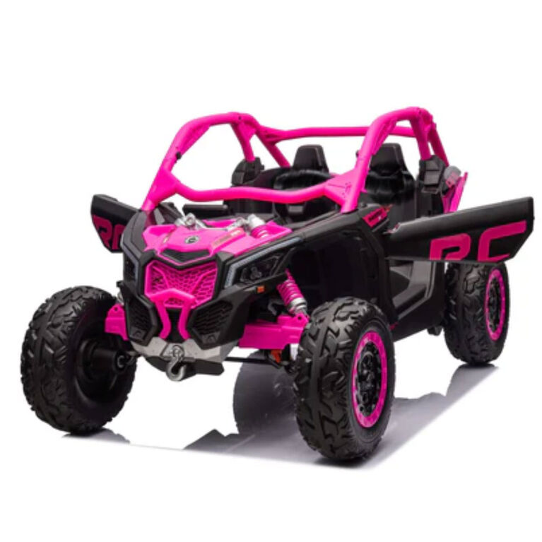 KIDSVIP Can-Am Maverick 2X24V Kids' & Toddlers' 4X4 Ride-On UTV Buggy w/ RC