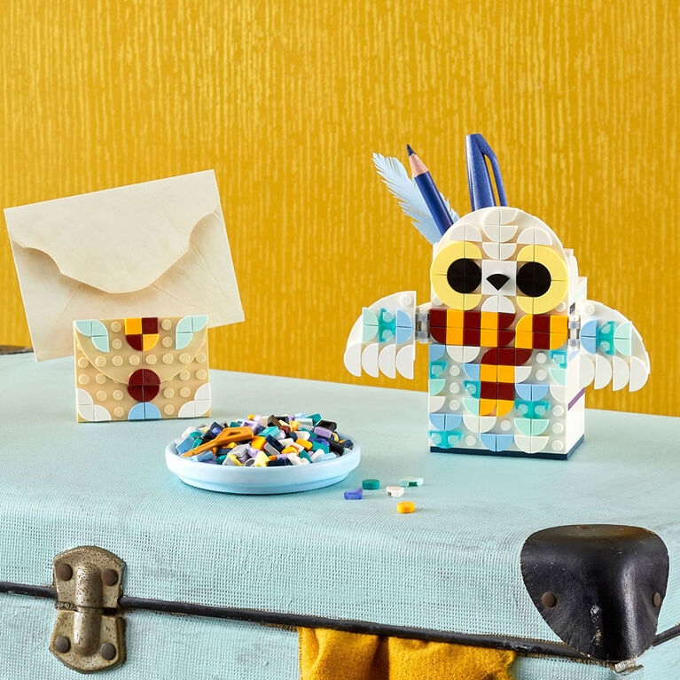 LEGO DOTS Hedwig Pencil Holder 41809 DIY Craft Kit (518 Pieces)