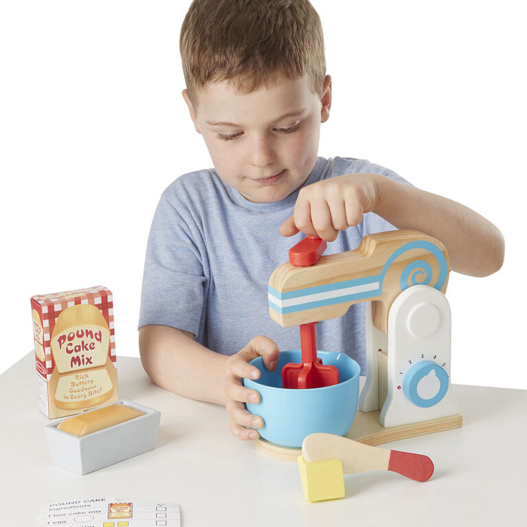 Melissa and Doug - Wooden Make a Cake Mixer Set