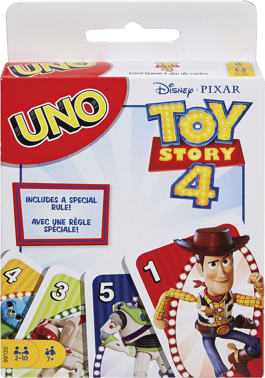 Disney Pixar Toy Story 4 UNO Card Game - English Edition